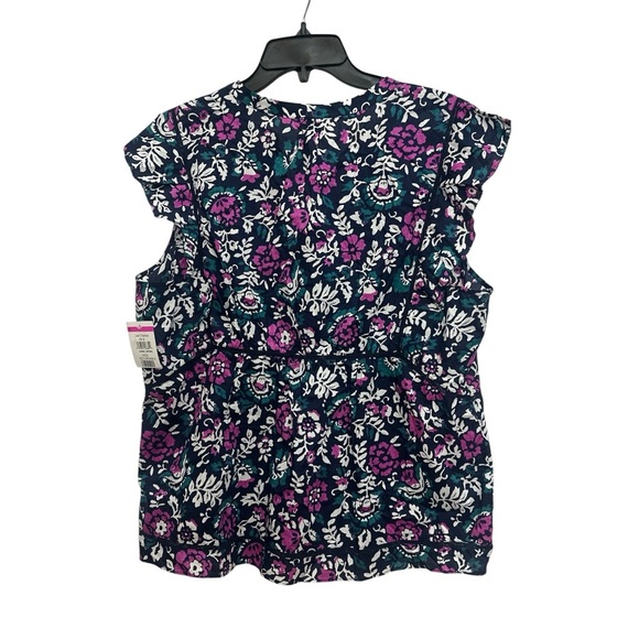 Rails Misha Top Size Large In Woodblock Floral Feminine Cotton NWT - Picture 3 of 9